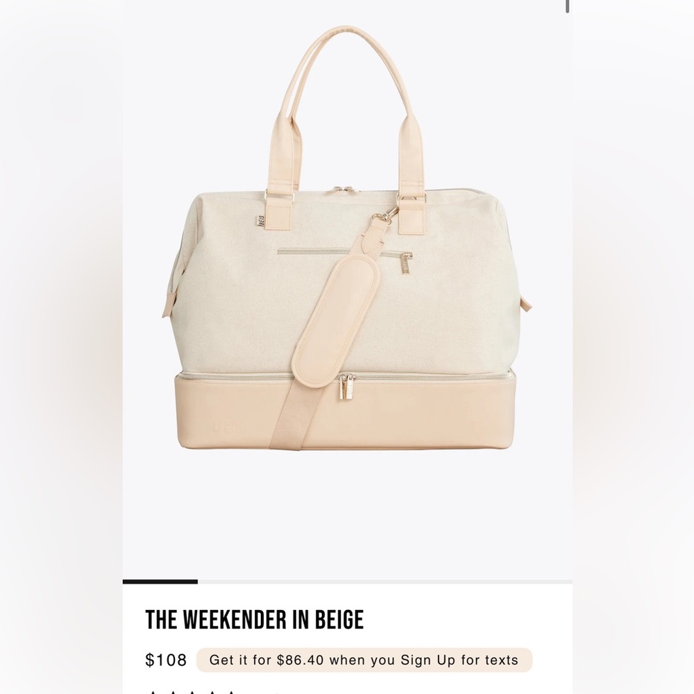 Beis Large Weekender Bag